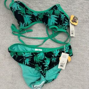 Tropical Green Bikini Set